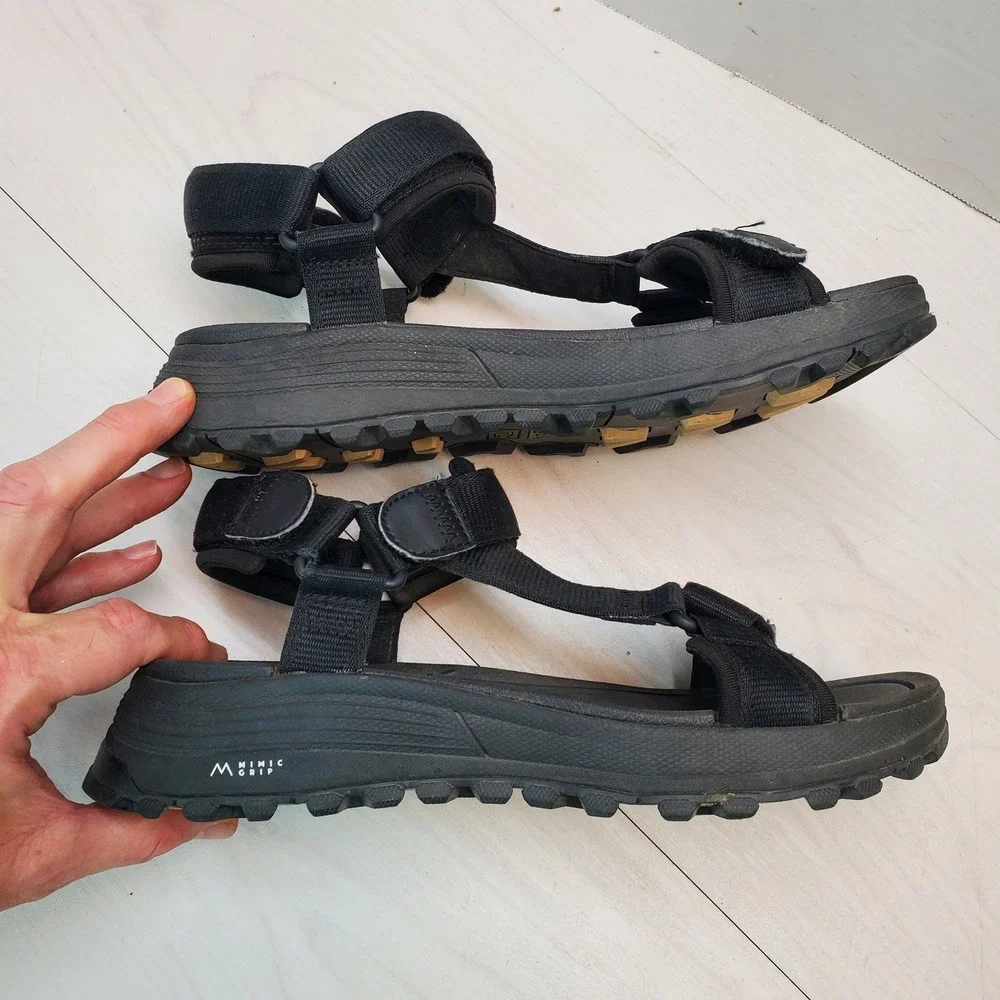 Clarks ATL Trek Sea Black Sport Sandals Wmn 8.5 M Granola Gorpcore Coastal Trail